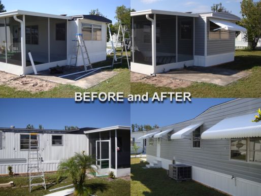 aluminum siding before and after
