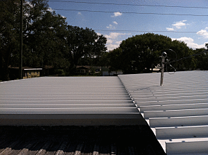 aluminum pan roof project