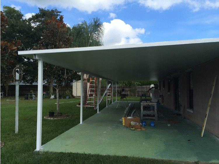 Kissimmee 16 by 60 Foot Aluminum Roof
