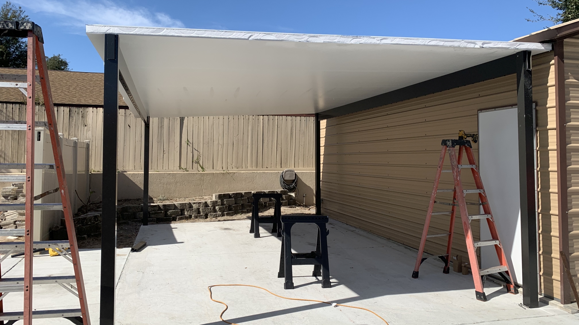 double wide carport project stage 1