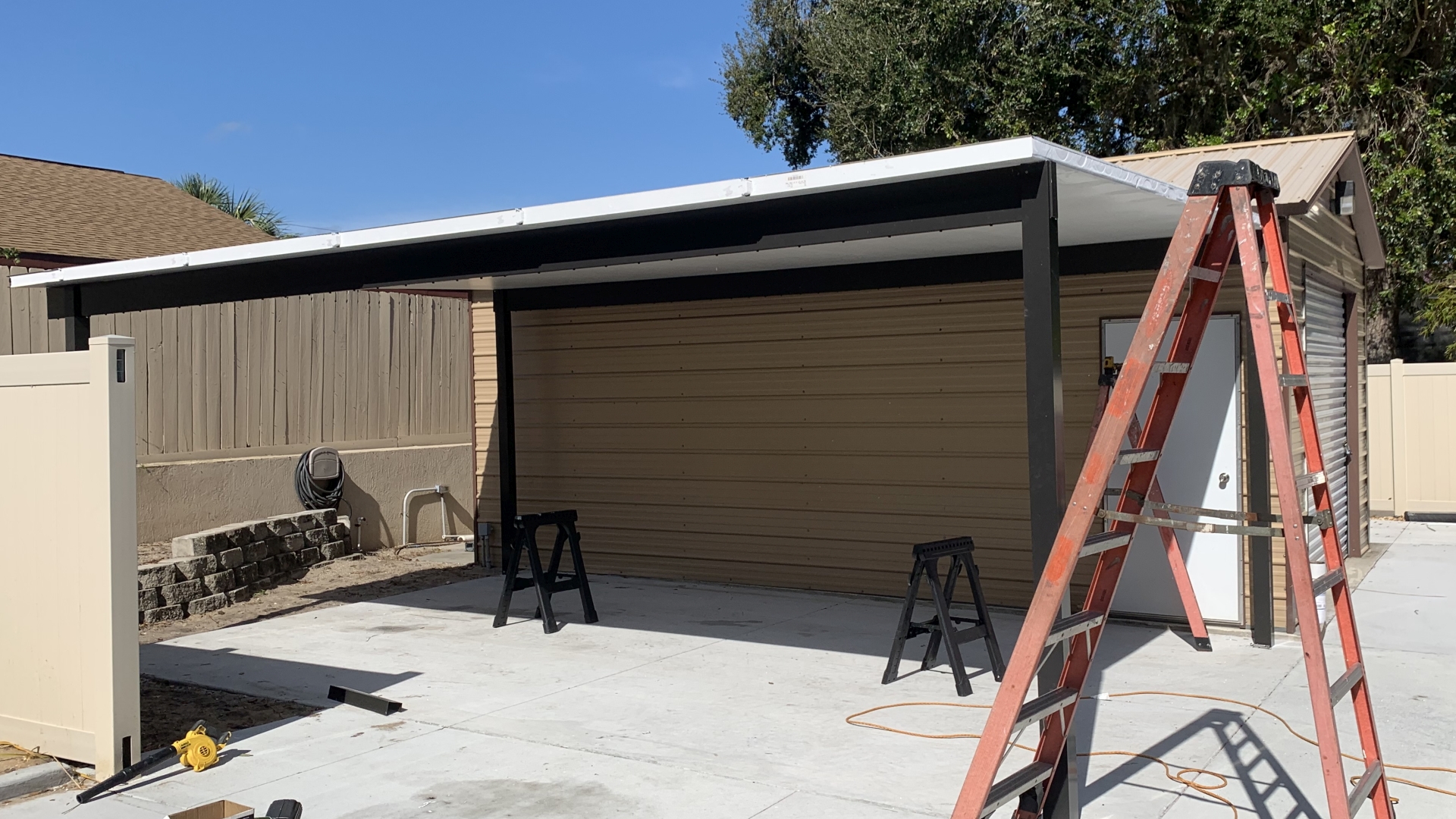 double wide carport project stage 2