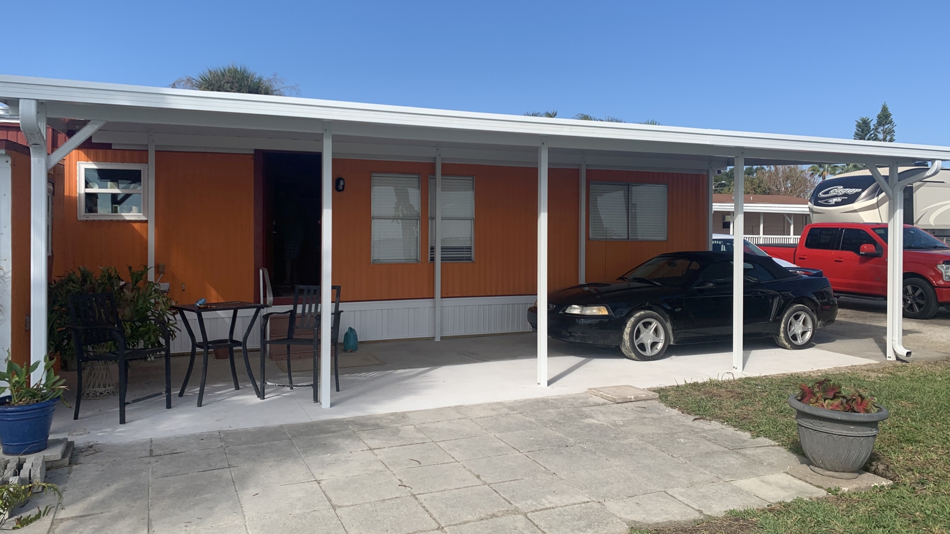 new mobile home carport photo one