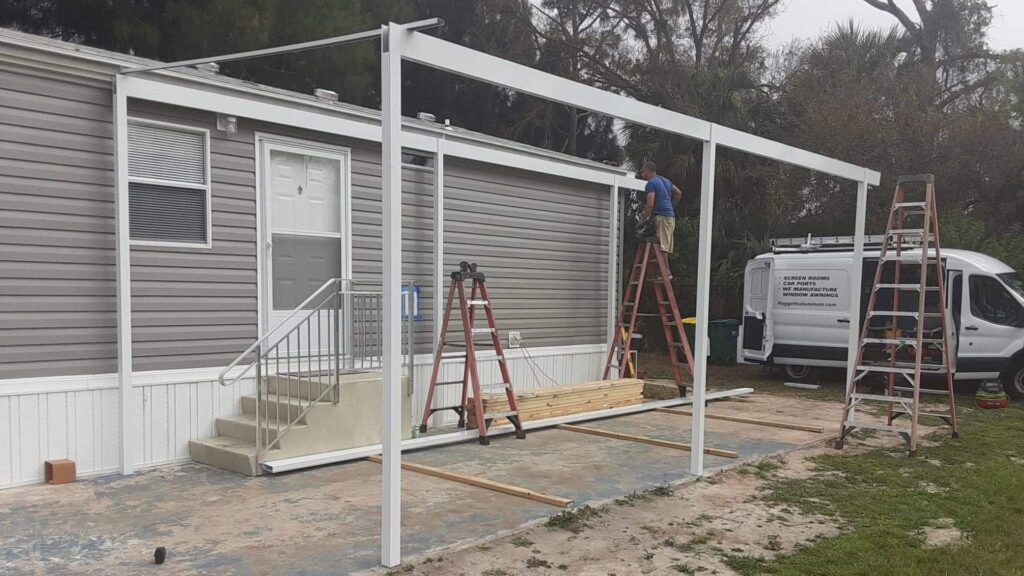 custom shed and carport phase one