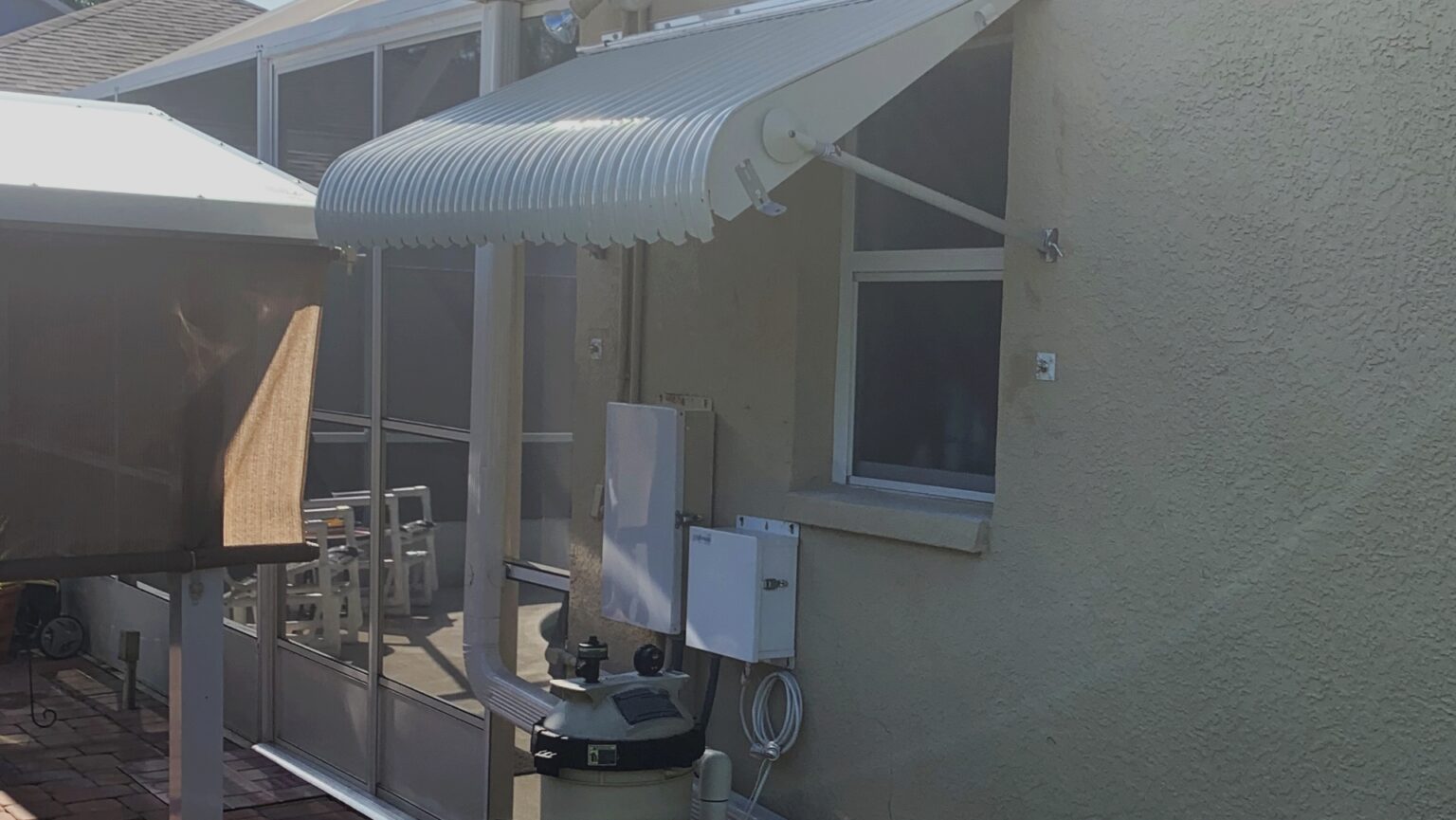 Clamshell Awning Pool Equipment Cover Haggetts Aluminum