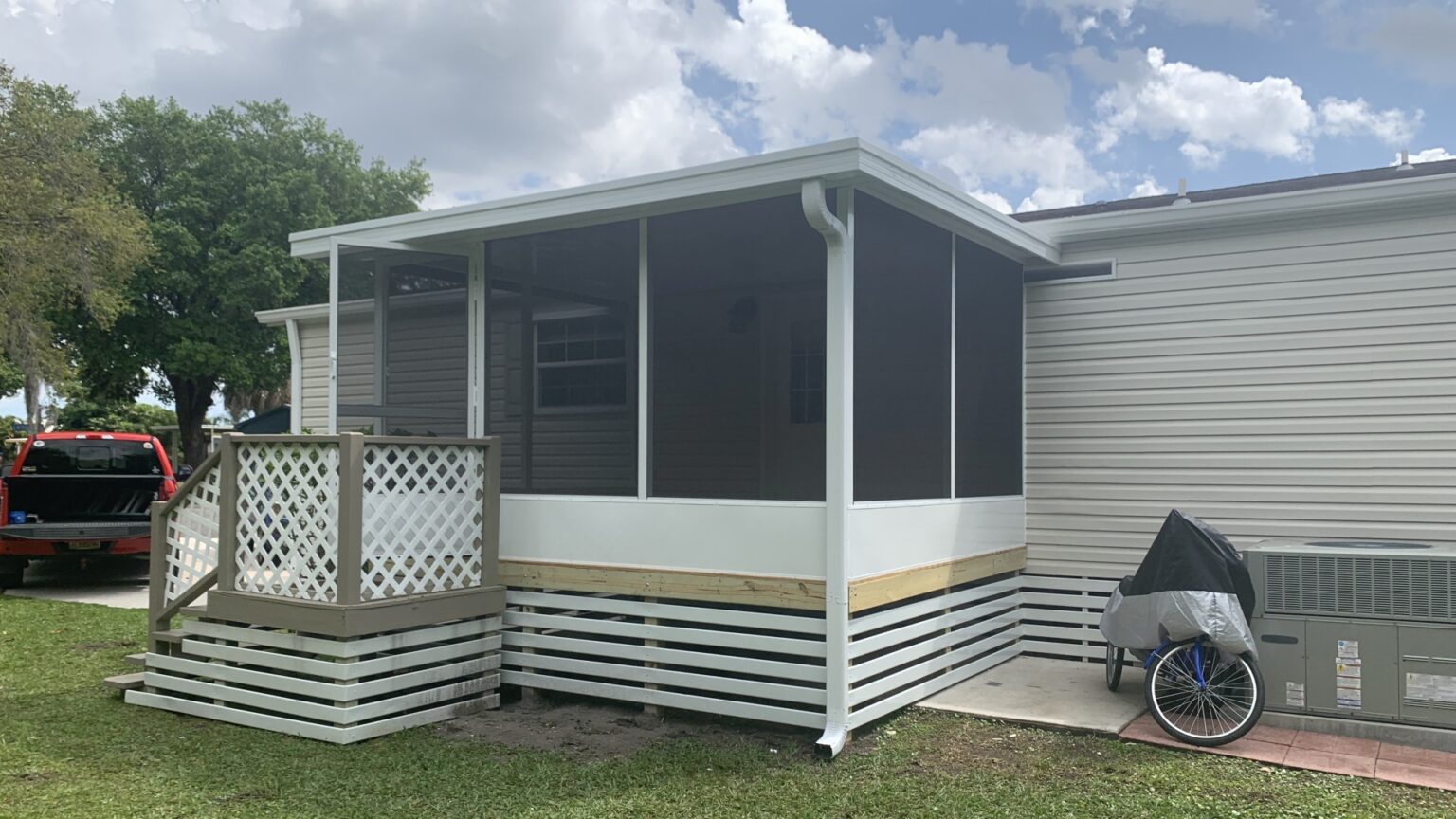 Custom Wood Deck Screen Room Haggetts Aluminum