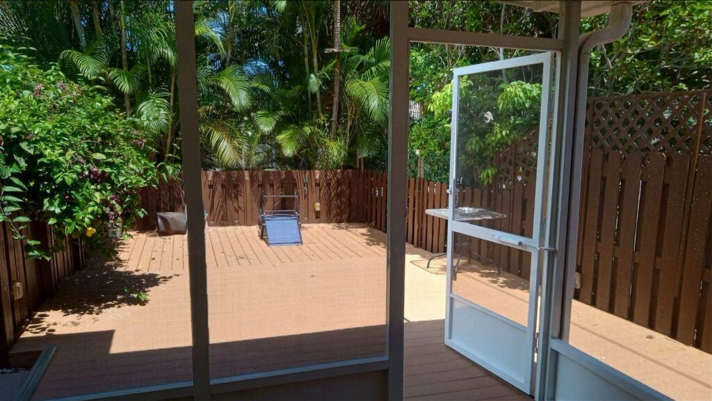 screen room cocoa beach inside